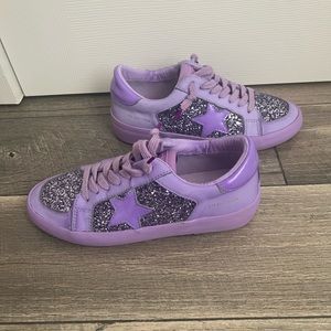 Alexis Purple Glitter Vintage Havana Sneakers